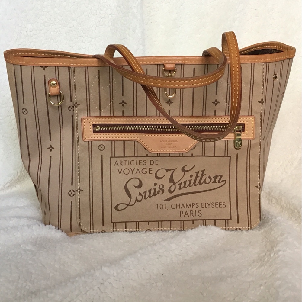 Louis Vuitton Tan Striped Women's Bag
